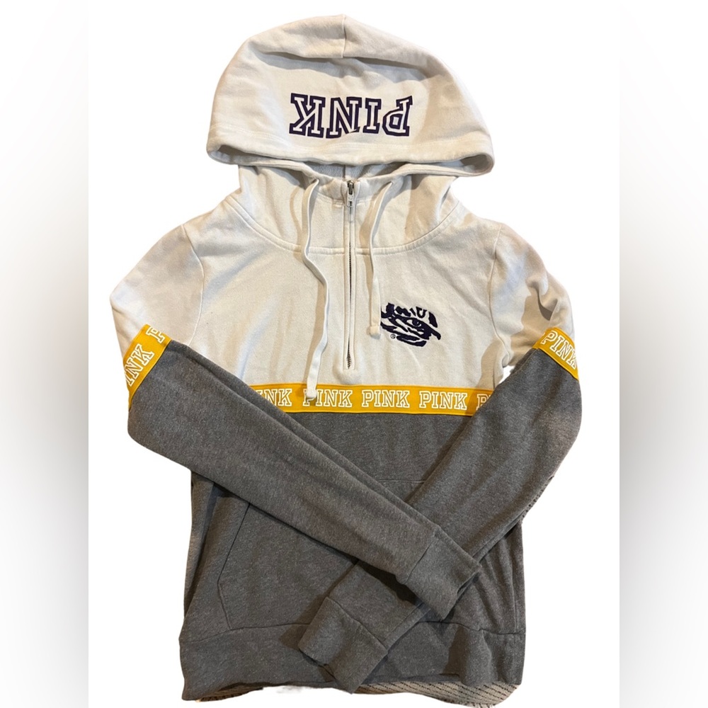 VS pink LSU pull over